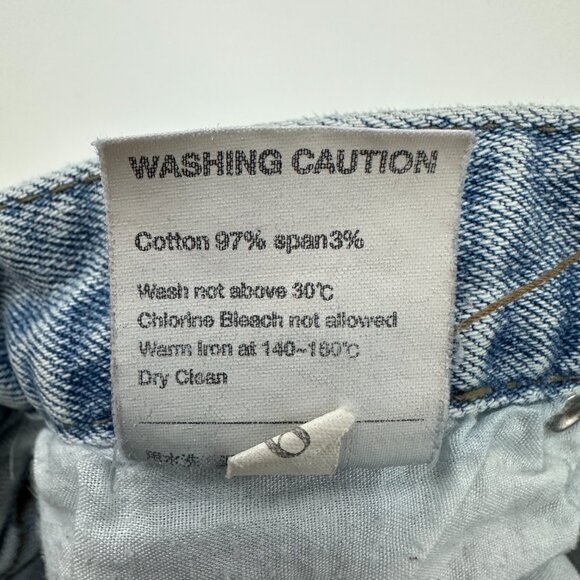 5KG Jeans Bootcut Crop Raw Hem Women's size 27 Medium Blue Denim Jeans - Picture 4 of 5